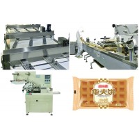 Multi-function food packaging machine for cookies roll packing